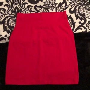 Red skirt